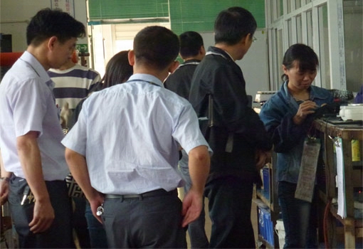 Customers to our company inspection, inspection of product quality