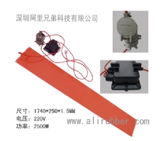 200L 250x1740mm Silicone Band Heater For Oil Drum